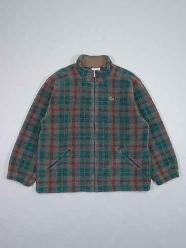 90s Lacoste Chemise Loisirs Fleece Jacket – Made in France – Fits L, XL