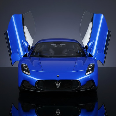BBR 1:18 Maserati MC20 in Blu Infinito Full Open With Case   HE180051EDIE