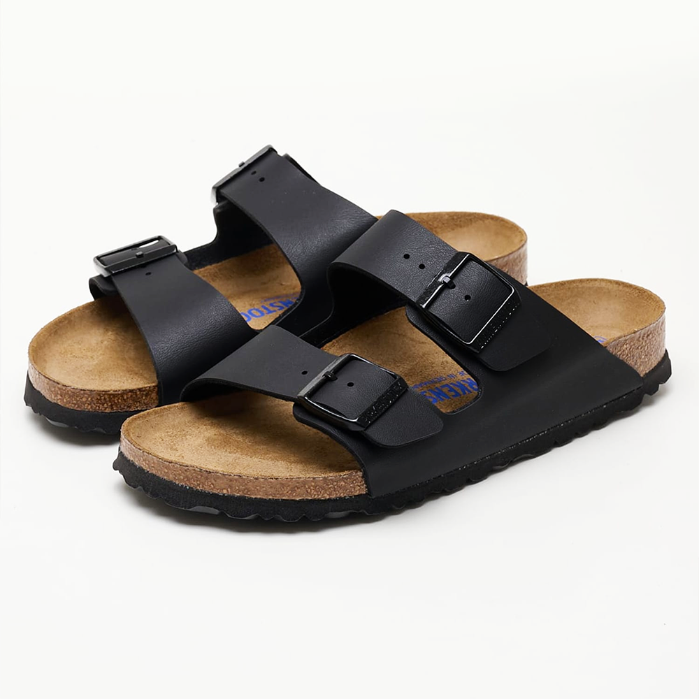 Birkenstock Arizona Birko-Flor Black Cork Footbed Women display picture 3