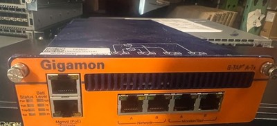 Gigamon G-TAP A Series GTP-ATX01 4-Port PoE Tap Splitter 10 GigE G-TAP A Series