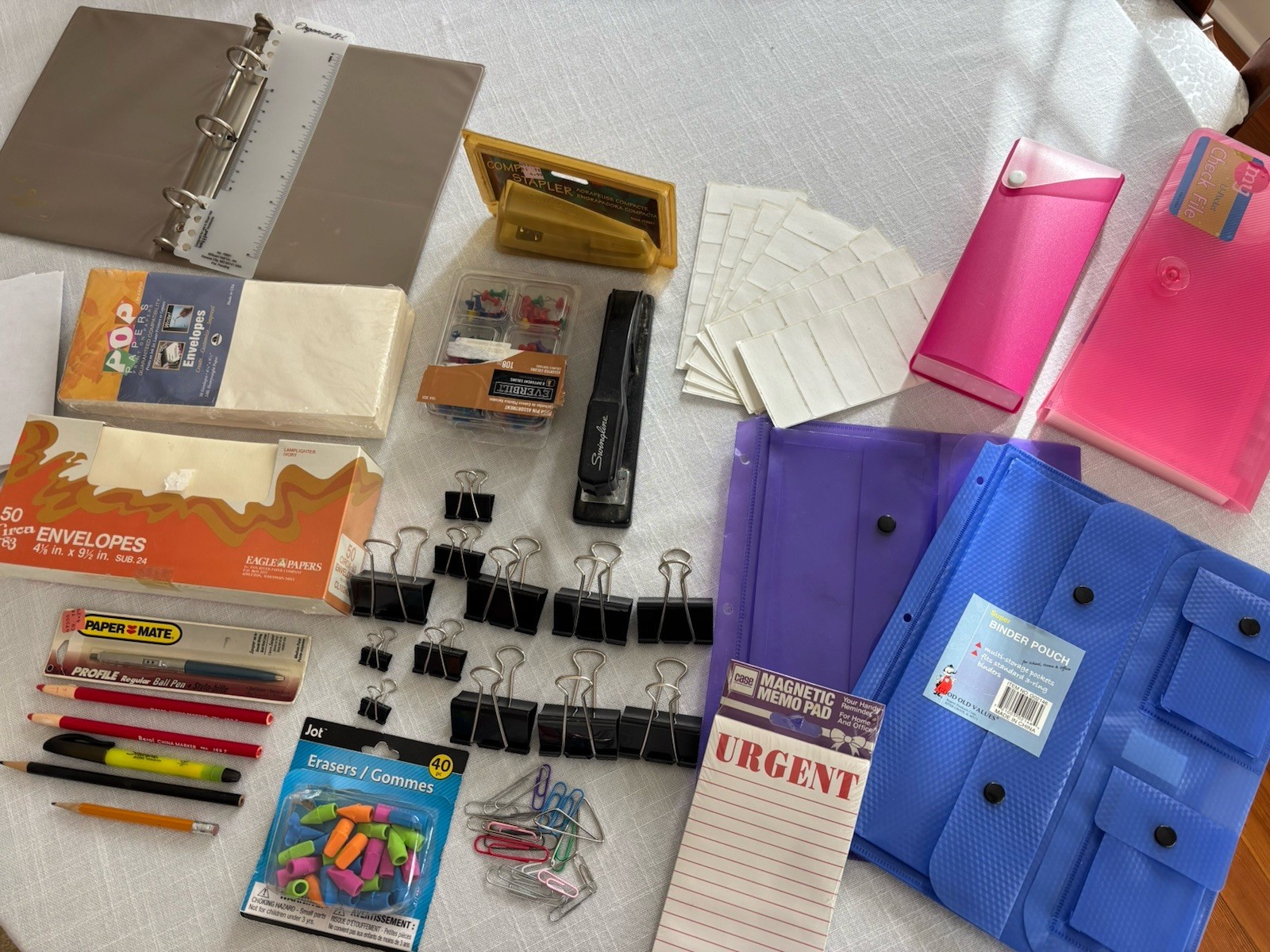 Clips Pencils Binders