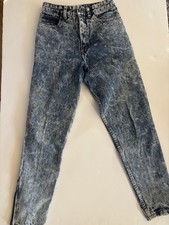 Vtg 80s Georges Marciano Guess Jeans Women 29 Acid Wash High Waist Ankle Zip Y2K