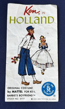 Vintage Ken KEN IN HOLLAND #0777 ORIGINAL Fashion Insert Pamphlet ONLY