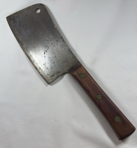 VTG F Dick #84 8x55 Butcher Cleaver Made In Germany 8" Full Tang Blade V Edge
