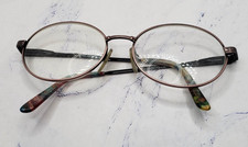 Eye Q Betsy Copper Metal Oval Sunglasses Eyeglasses Vintage Frames 52-16-140