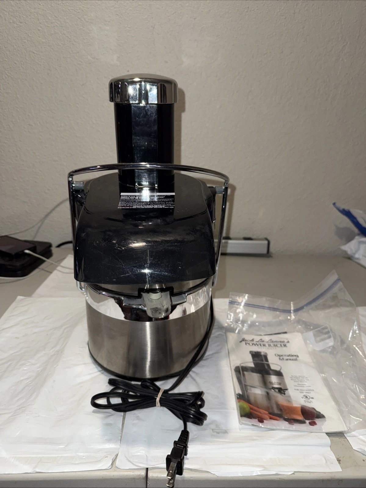 Jack LaLanne’s Power Juicer Ultimate Stainless Steel Model E-1188-1