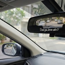 I Love You Drive Safe Car Decor Vinyl Decal Sticker for Mirror  Window 3pcs