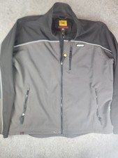 Mens CAT Caterpillar Workwear Soft Shell Fleece Jacket Size XL Distressed READ