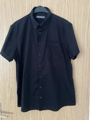 Schickes Herren Hemd Gr. XL (43-44) von Angelo Litrico (C&A) , kurzarm, schwarz