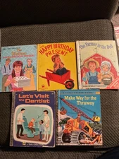 Vtg. Lot of 5 Golden books 3. Wonder 1, Rand 1. The Walton’s. Visit dentist etc