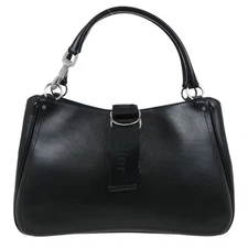 Christian Dior Black Leather Handbag 05-MA-0073 125354