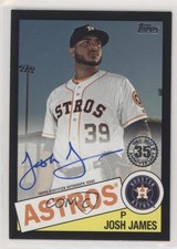 2020 Topps Update 1985 Topps Baseball Black 161/199 Josh James #85A-JJ Auto 2f9