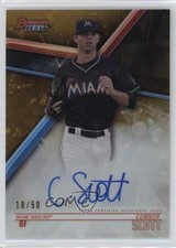 2018 Bowman's Best of Gold Refractor 18/50 Connor Scott #B18-CSC Auto 0s3