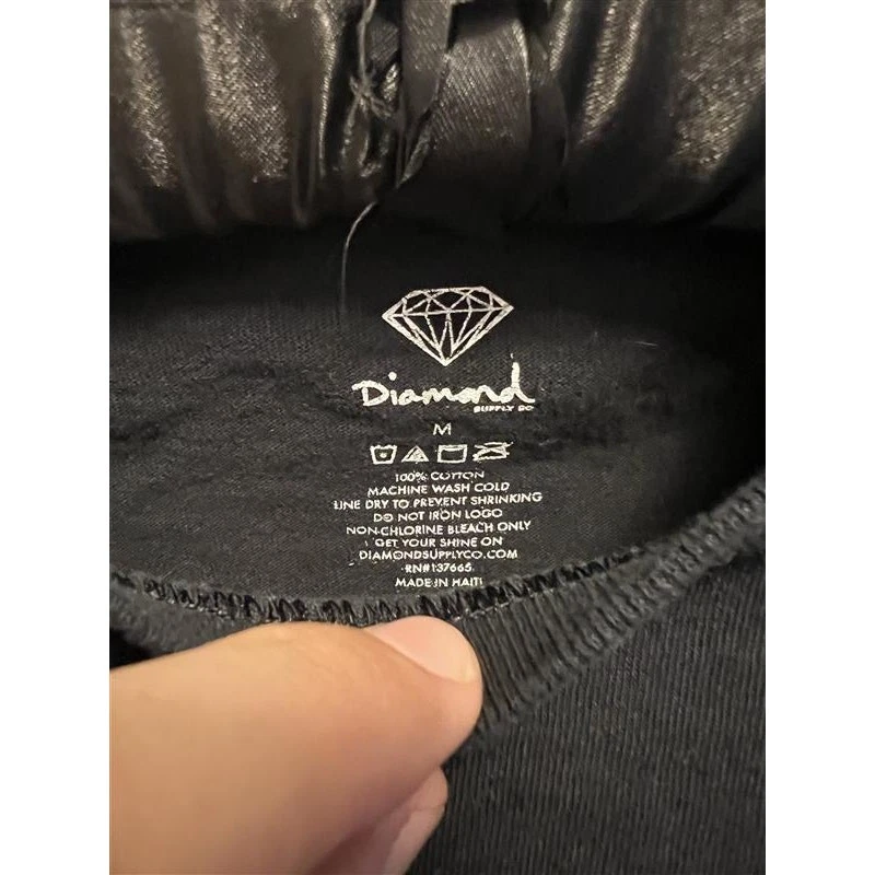 Camiseta Skater Diamond Supply negra mediana Foto 3 de 3