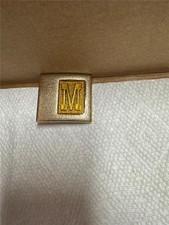 Vintage Lee Jeans M Initial Belt Buckle