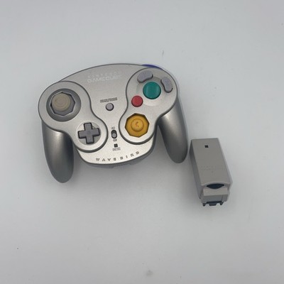 Nintendo GameCube Wavebird Wireless Controller OEM Grey W/Receiver Tested Works