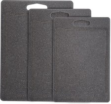 Plastic Chopping Board Set for Kitchen by Harcas. 3 Piece Cutting Boards... 