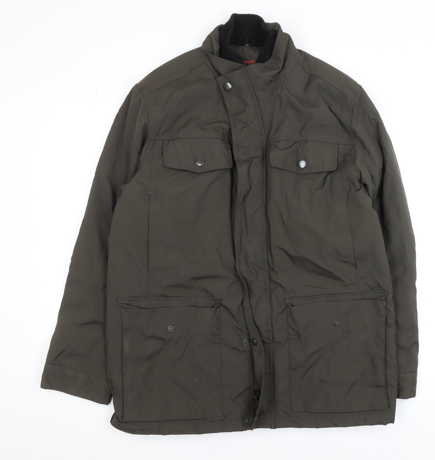 Debenhams Men’s Green Puffer Jacket Size S Mid-Length Nylon
