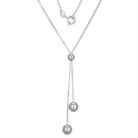 Cavill Silbercollier 925 Sterling Silber Damen Kette Mit 3 Kreisen Elegant