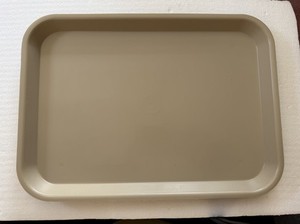 Tan Clive Craig 13.5” x 9.5” Plastic Fast Food Tray 7 ct