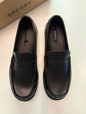 Sperry Colton Boys Loafers Black NEW with box