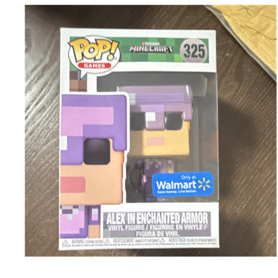 Funko Pop! Vinyl Alex in Enchanted Armor Minecraft Figure #325 Walmart Exclusive