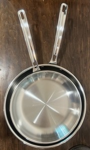 Set Viking 12" 10” Skillet Fry Pan 3-Ply Stainless Steel with Aluminum Core 18/8