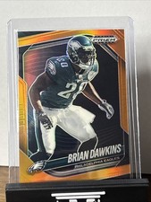 🔥BRIAN DAWKINS 2025 Panini Prizm Black SSP #d To 49 Orange Prizm Eagles HOF🔥