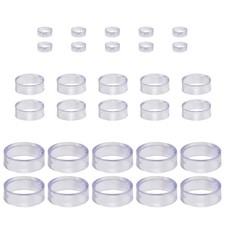 10Pcs Round Baseball Stands Clear Rings Small Round Baseball Rings Stands