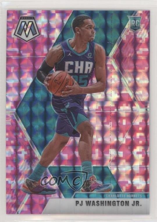 2019 Panini Mosaic Rookies Pink Camo Prizm PJ Washington Jr #213 Rookie RC k7p