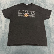 Ohio State Buckeyes Shirt Men s XL Gray Red College Football Brutus Buckeye