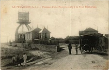 Old postcard Le Pouligen Passage d'ne Caravan Tour Rochereau (73129)