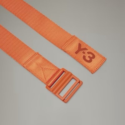 Y-3 Yohji Yamamoto Adidas CL Classic Logo Belt ORANGE, Size S/ SMALL