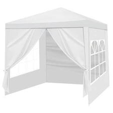 6.5x6.5ft Waterproof Gazebo Outdoor Canopy Party Wedding Tent with 4 Side Walls