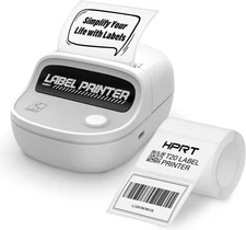 HPRT T20 Label Printer, 2 Inch Portable Inkless Bluetooth Label Maker, White
