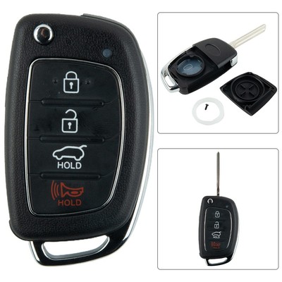 1x ABS Remote Key Shell 4-Button Resistant Grinding For Sonata For Tucson Parts