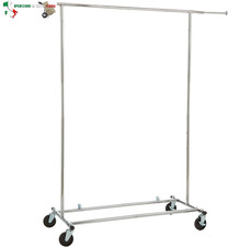 Stand appendiabiti, Singolo, Cromato