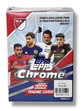 2022 Topps Chrome MLS Soccer Exclusive Sealed Blaster Box - 6 Pink X-Fractors
