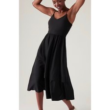 Athleta Black Elation V-neck Hybrid dress, size mediumS/601546-00V/700026462