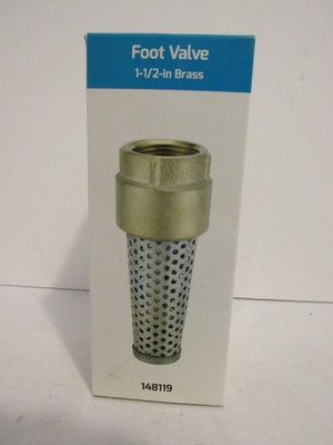 #ad STAR WATER SYSTEMS 1 1 2 in Brass Foot Valve with Screen 148119 For Well Pumps $19.99