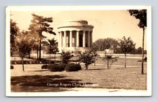 1932 RPPC George Rogers Clark Memorial Vincennes IN Postcard