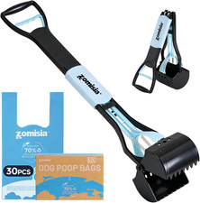 32" Long Handle Pooper Scooper with 30 Count Waste Bags