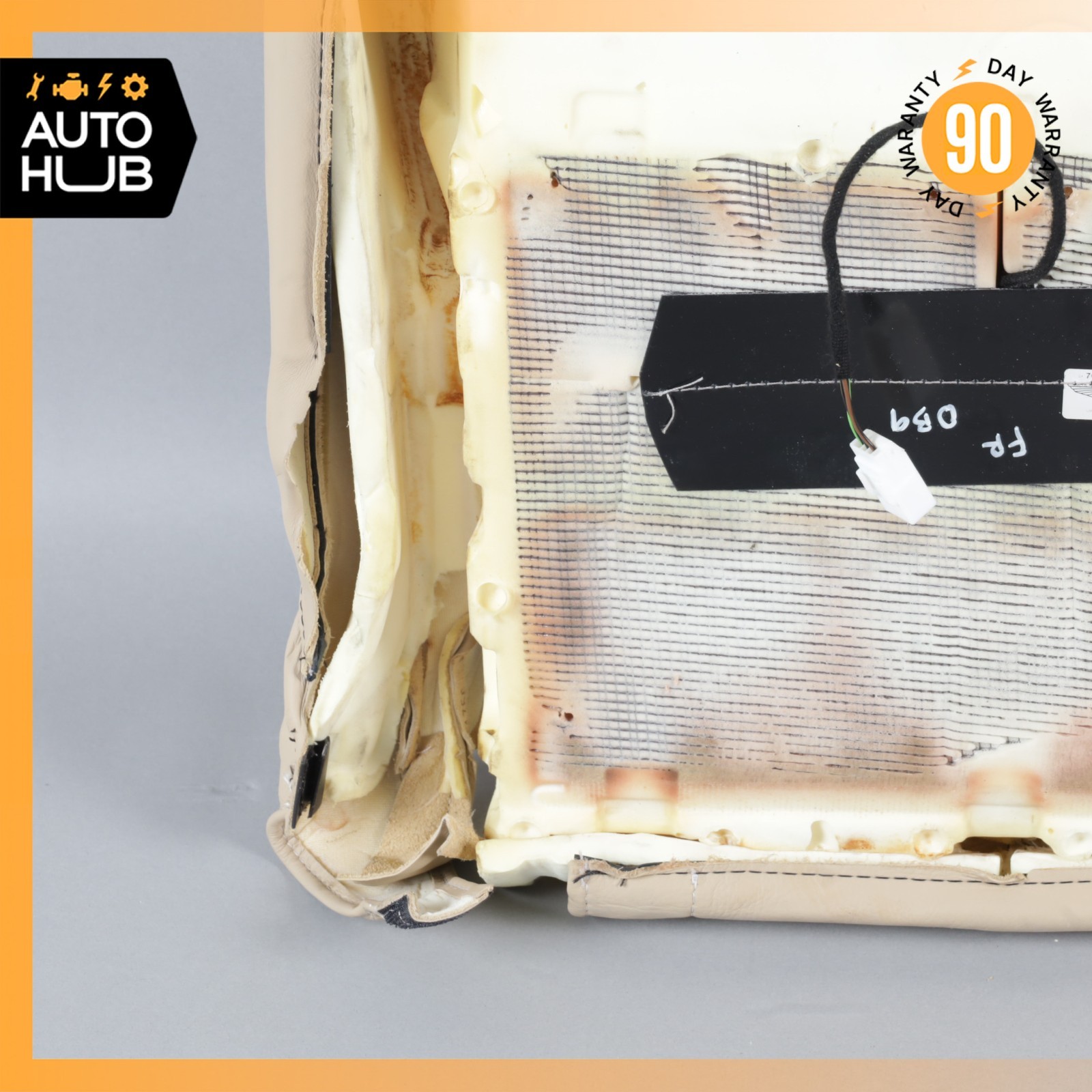 13-15 Aston Martin DB9 Front Right Side Bottom Lower Seat Cushion Beige OEM 22k