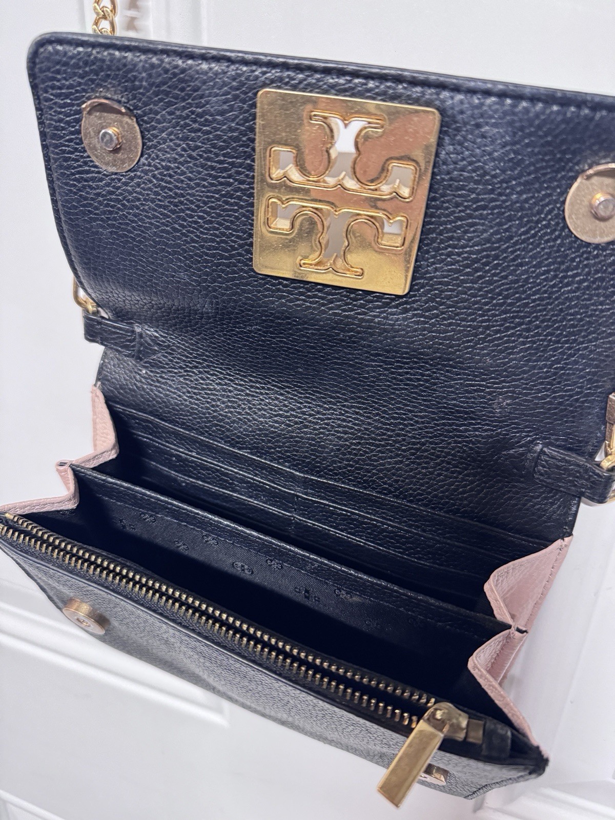 Tory Burch Britten Snake Embossed Convertible Cro… - image 4