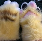 Handmade Fursuit yellow/ brown w/ head, paws, and arm sleeves — photo 2