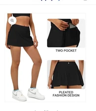 Stelle Women Tennis Skirt Golf Skorts Athletic High Waisted with Pockets