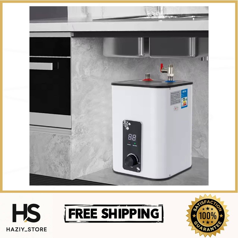 8L Electric Instant Hot Water Heater Under Sink 1500W Mini Tank Kitchen ...