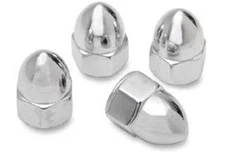 Drag Specialties Chrome Ware Acorn Nuts - 6mm Motorcycle Street Bike MBP1206