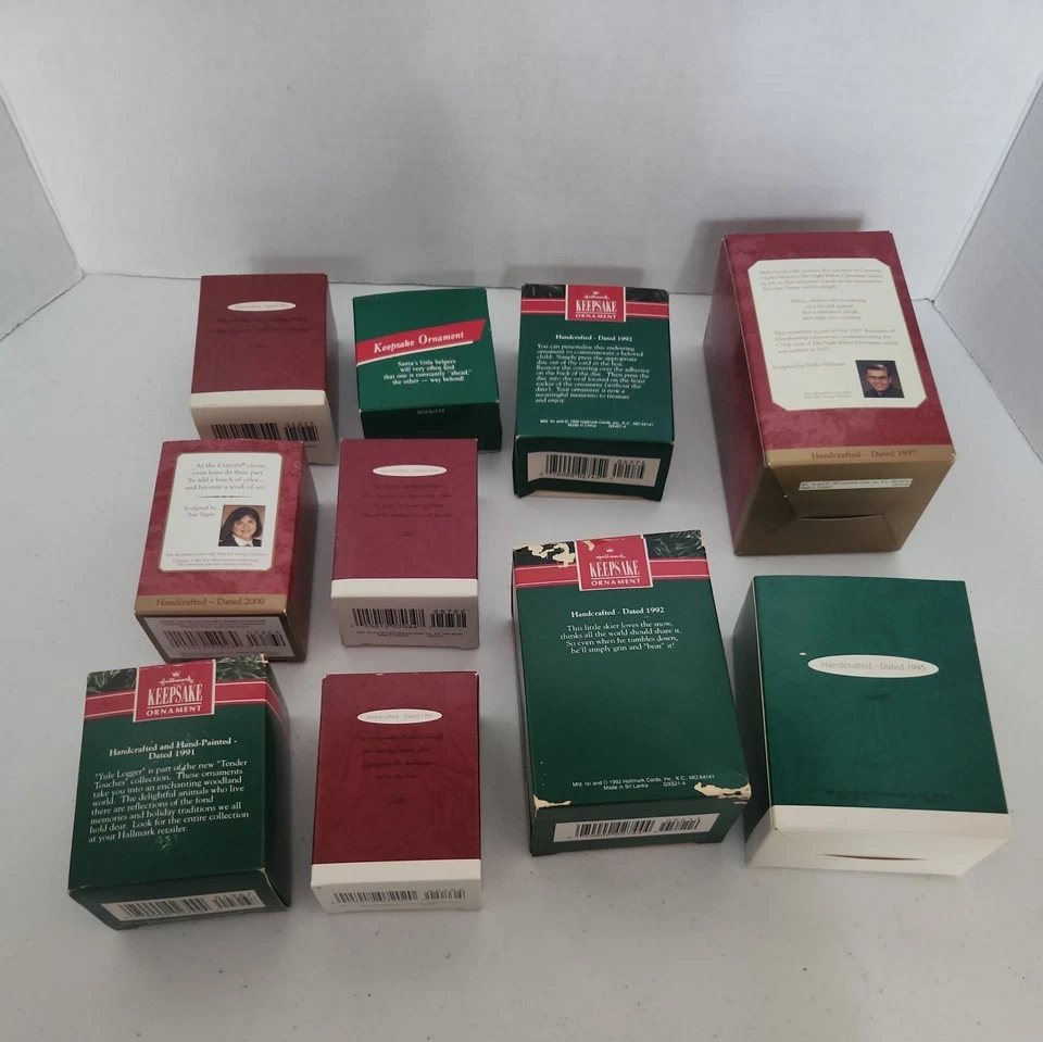 Lot of 10 Vintage Hallmark Keepsake Christmas Tree Ornaments Vintage 90s - Image 2 of 4