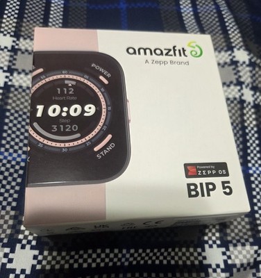 Amazfit Bip 5 Smartwatch & Fitness Tracker Bluetooth Calling - Pink